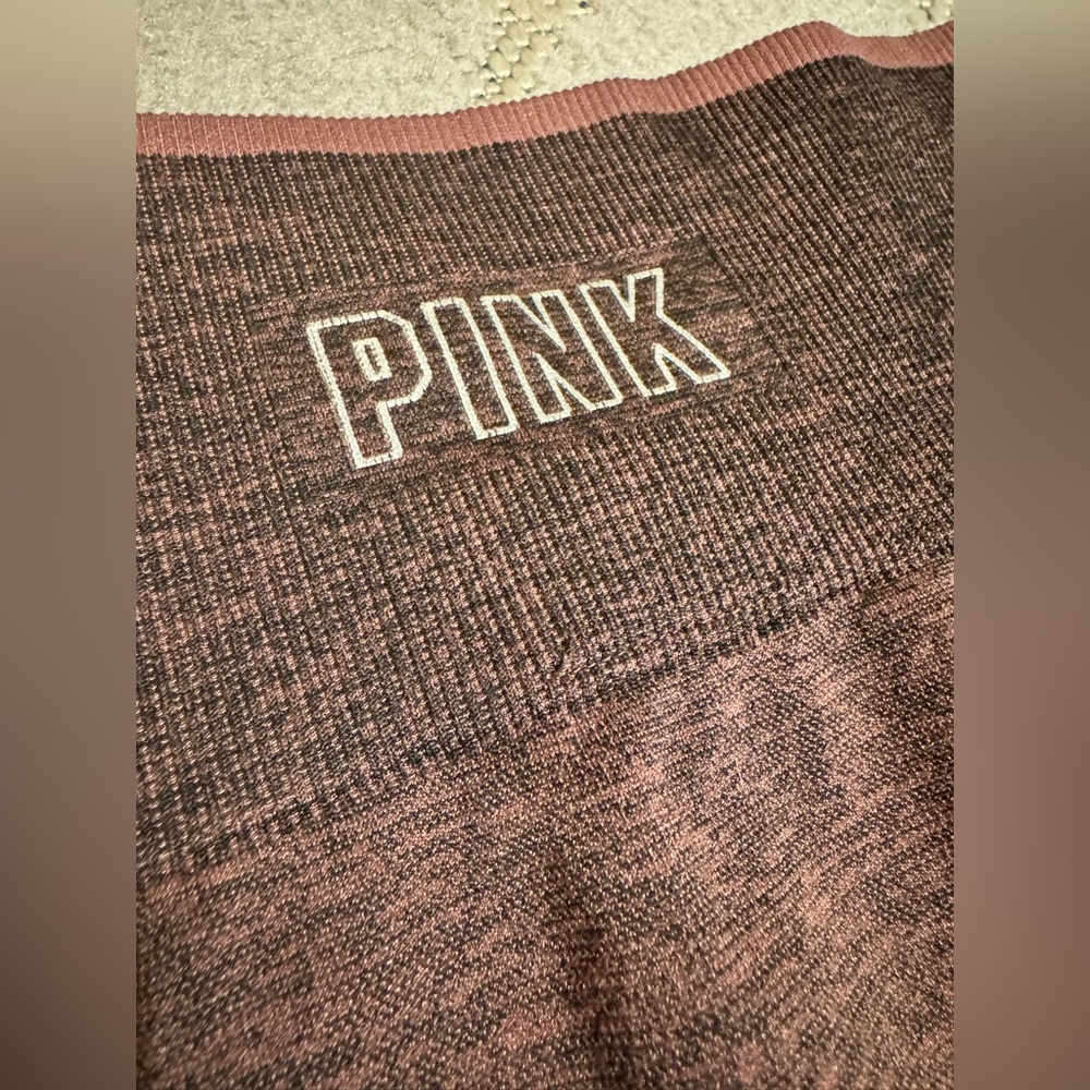 PINK Victoria’s Secret Mauve Seamless Leggings - Picture 2 of 6